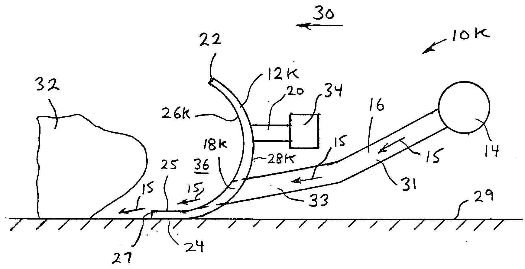 Fluid shovel apparatus and method