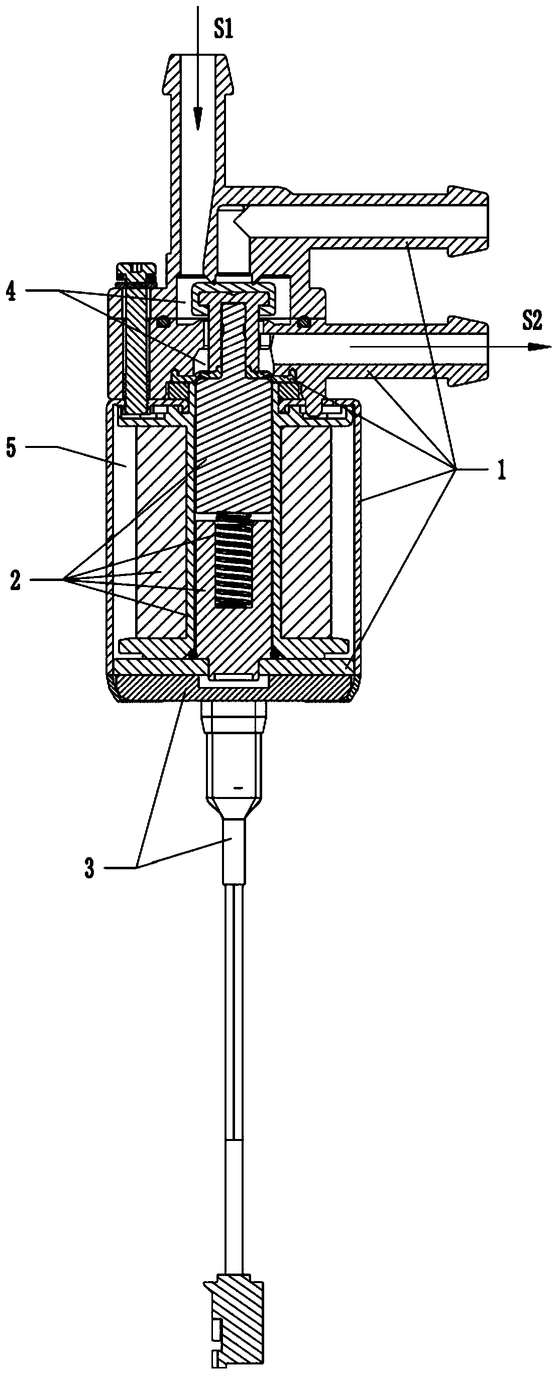 Electromagnetic diaphragm valve