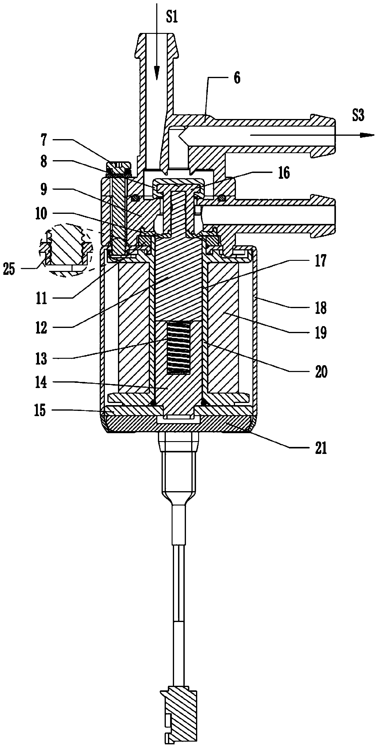 Electromagnetic diaphragm valve