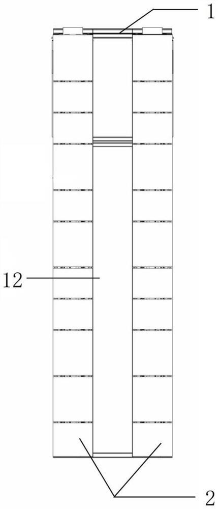 Large-section ceramic plate column combined unit curtain wall mounting structure and mounting method