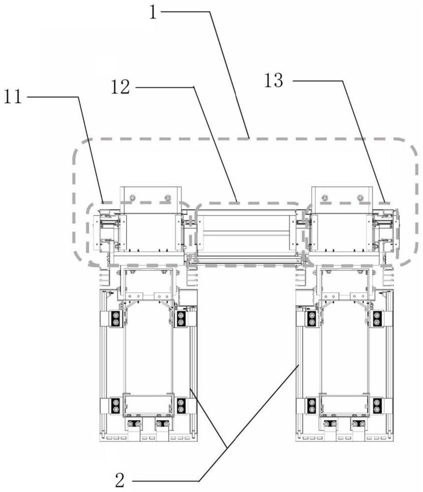 Large-section ceramic plate column combined unit curtain wall mounting structure and mounting method