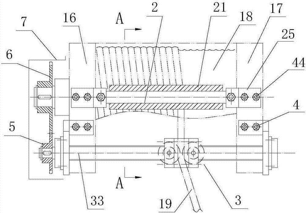 Rope guide with sleeve type rope pressing device and guiding rod type adjustable rope guiding mechanism