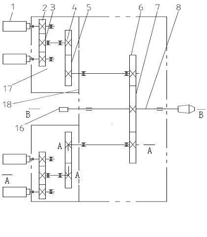 Spindle box for extra-heavy numerical control horizontal lathe