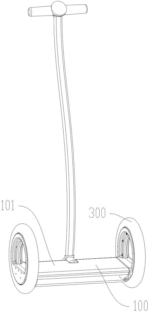 Hollow hub transmission mechanism and balance vehicle