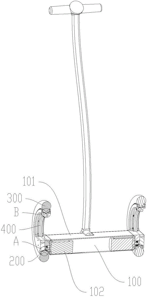 Hollow hub transmission mechanism and balance vehicle