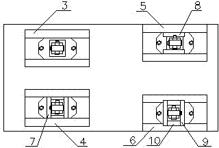 Frame vibration tester for four-wheel all-terrain vehicle