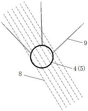 Early drainage method of mine chamber with heavy water