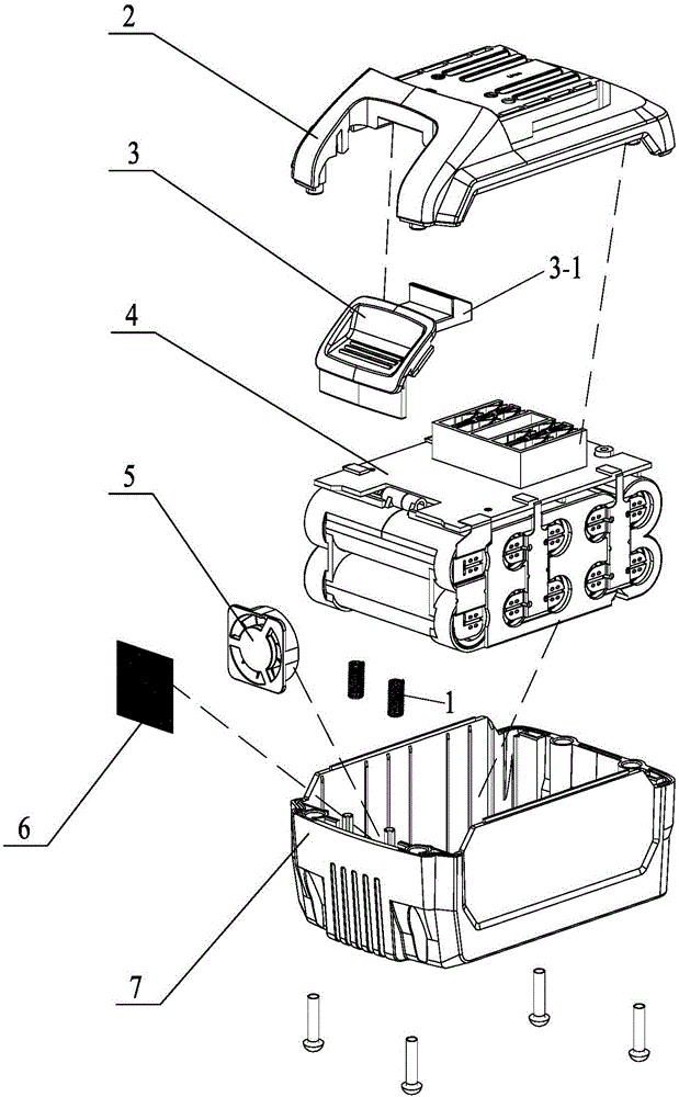 Lithium battery pack heat dissipation device