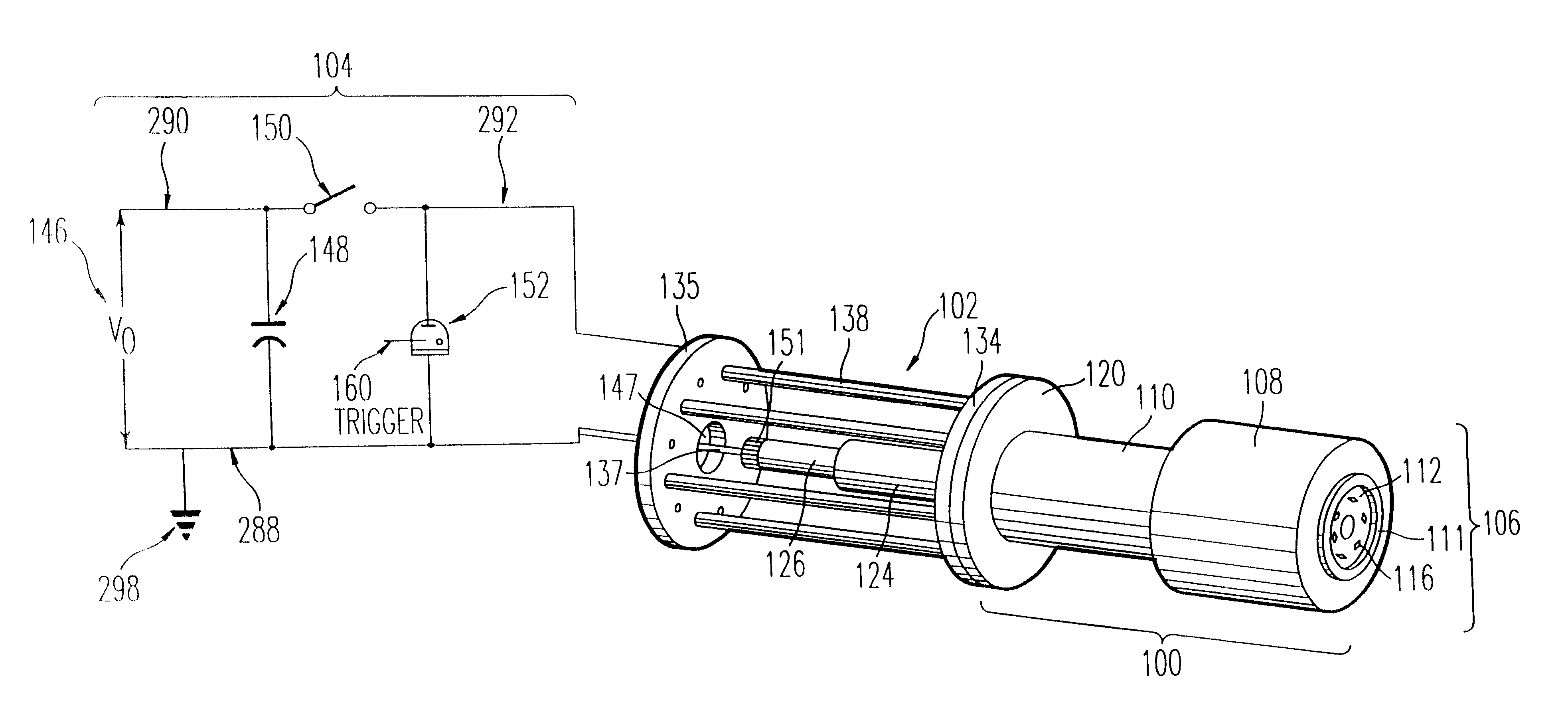 Apparatus for generating a compound plasma configuration with multiple helical conductor elements