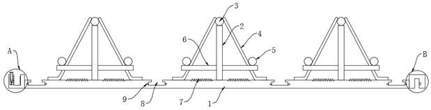 Light steel bar truss floor support plate