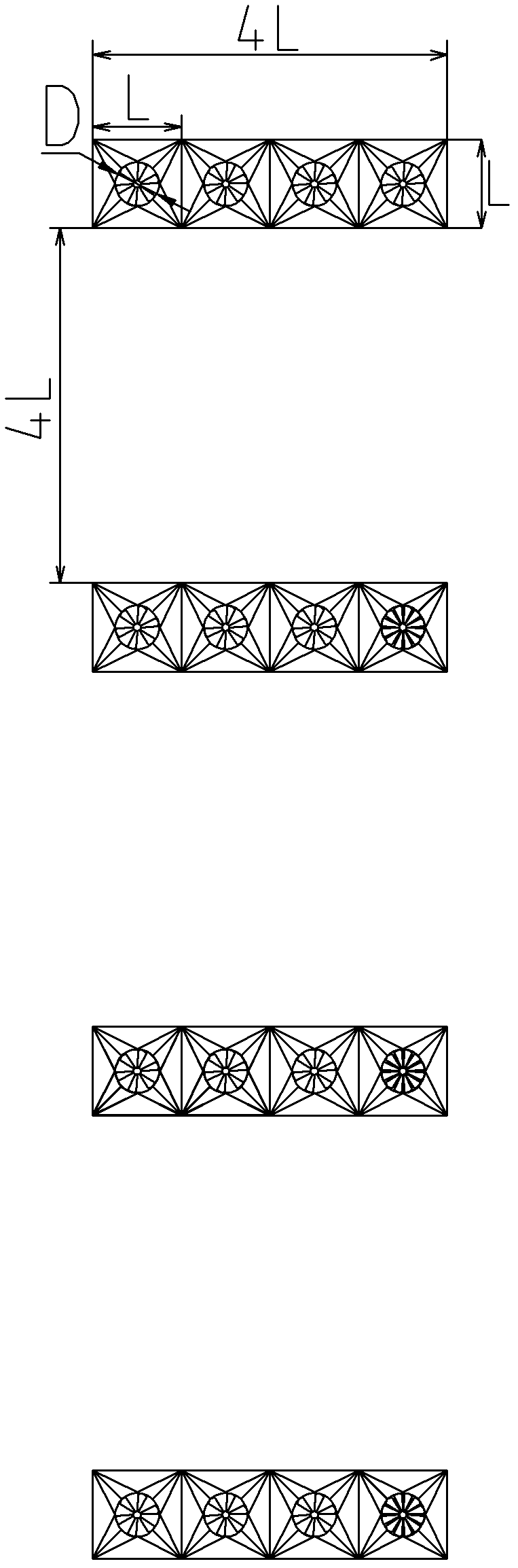 Bottom air admission type closed cooling tower