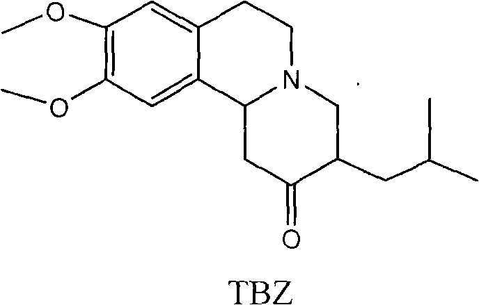 Preparation method of 1,3,4,6,7,11b-hexahydro-9,10-dimethoxy-3-(2-methylpropyl)-2H-benzo[a] quinolizidine-2-ketone