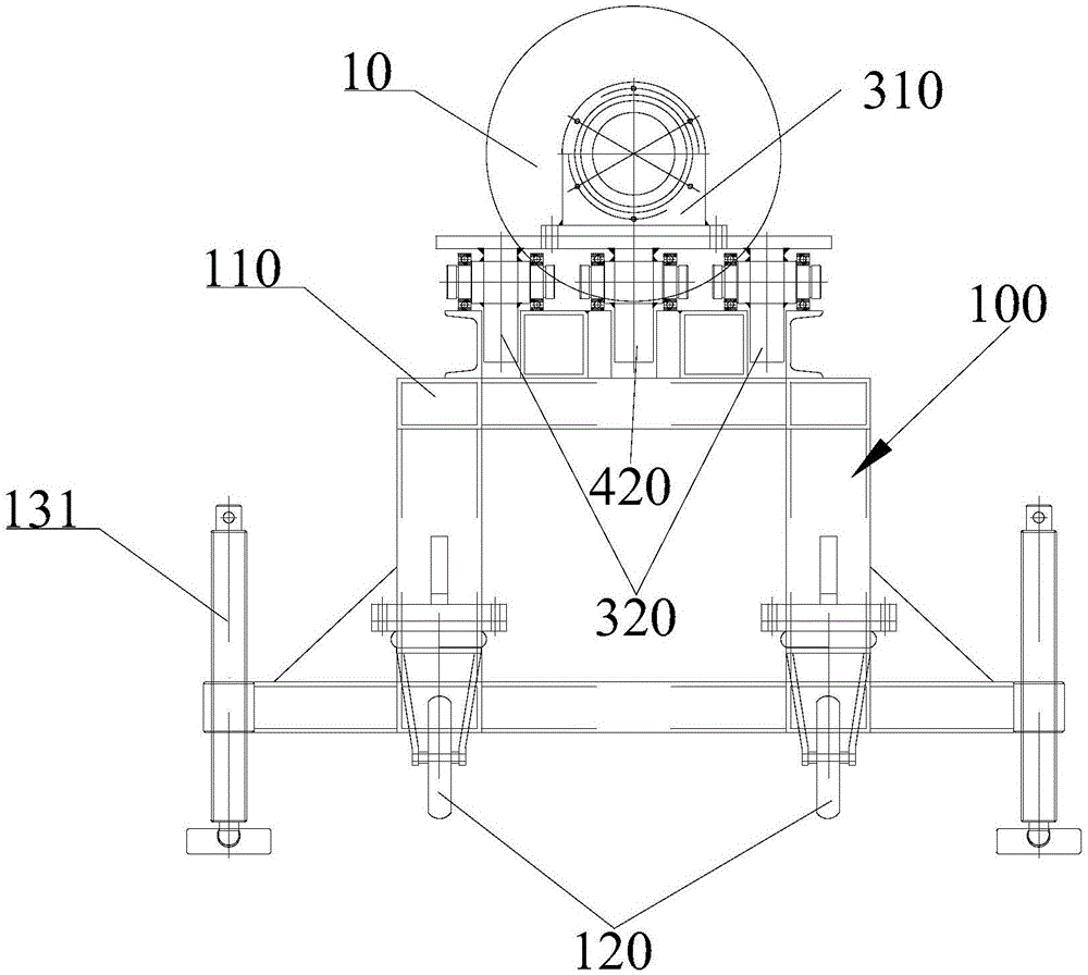 Online transitional roller replacing method