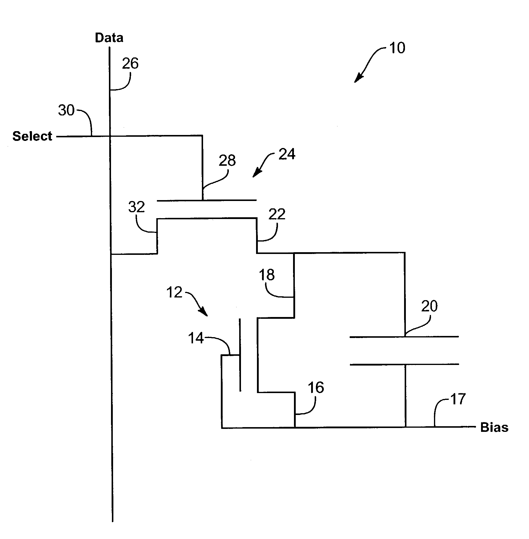 Image sensor with photosensitive thin film transistors