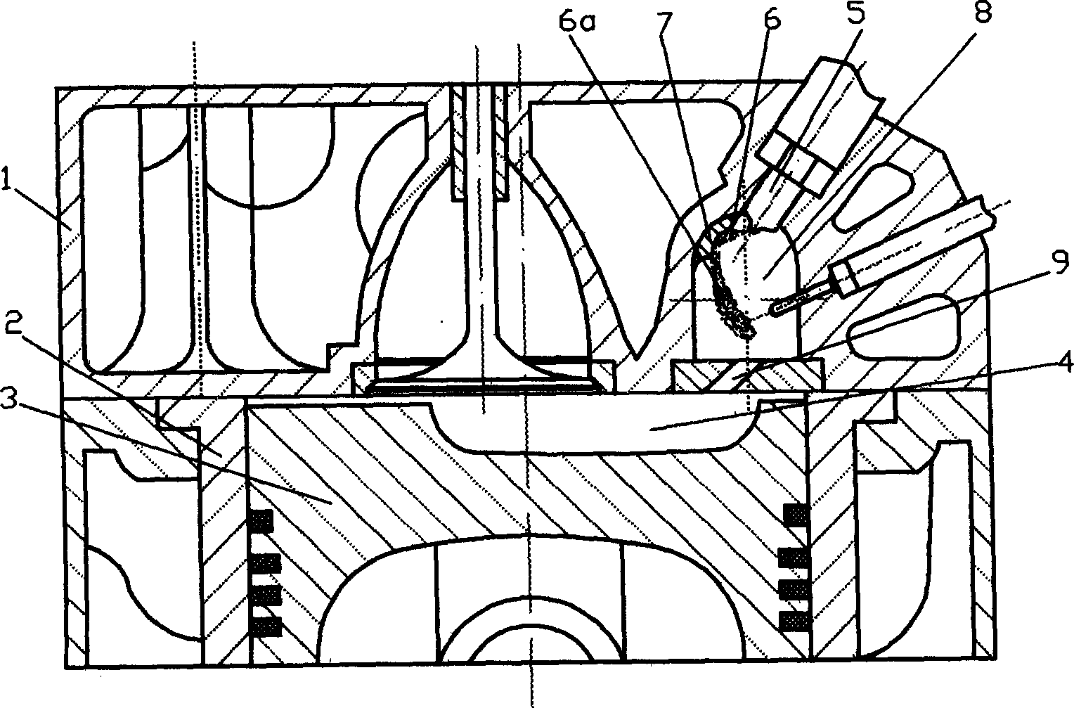 Collision spray vortex chamber of internal combustion engine