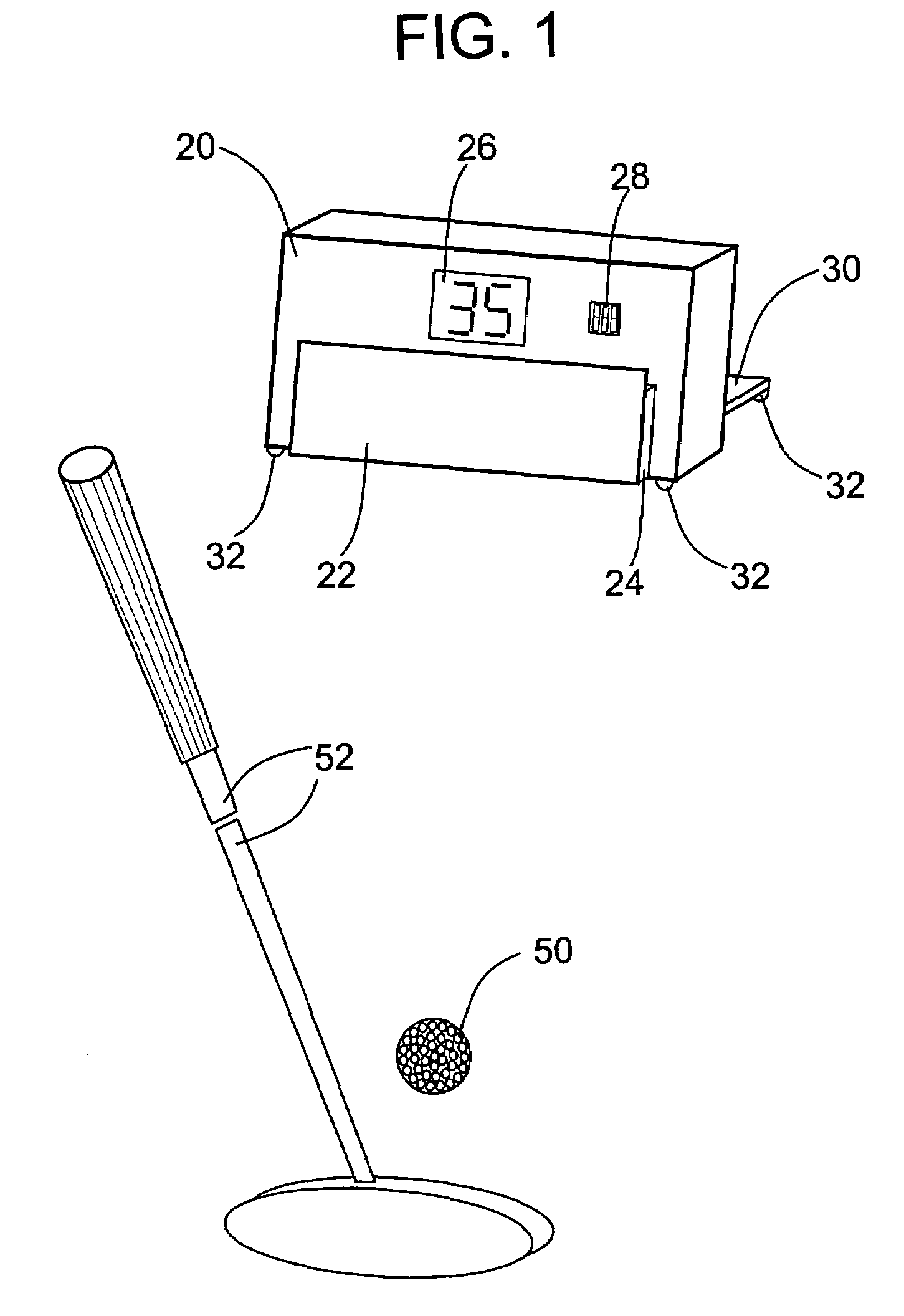 Golf putting distance control training device