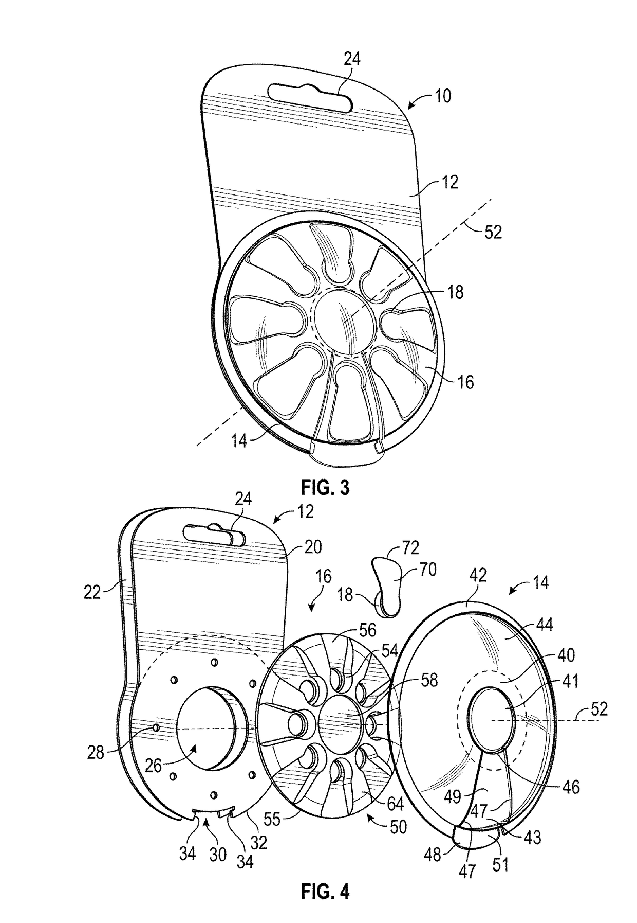 Hearing aid battery packaging