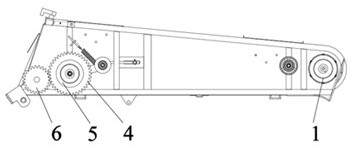 Quick replacement device for multi-crop header and crawler-type intelligent combine harvester