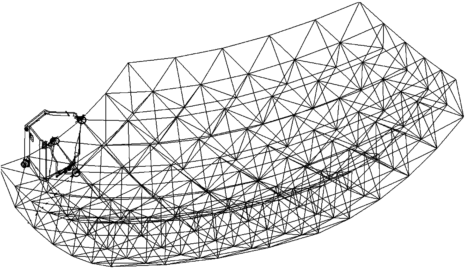 Framework type expandable reflector metal net paving method