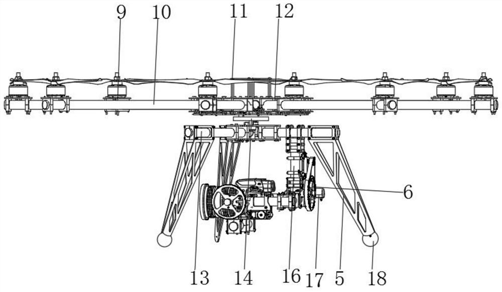 A three-leg module combined rotor UAV for environmental survey