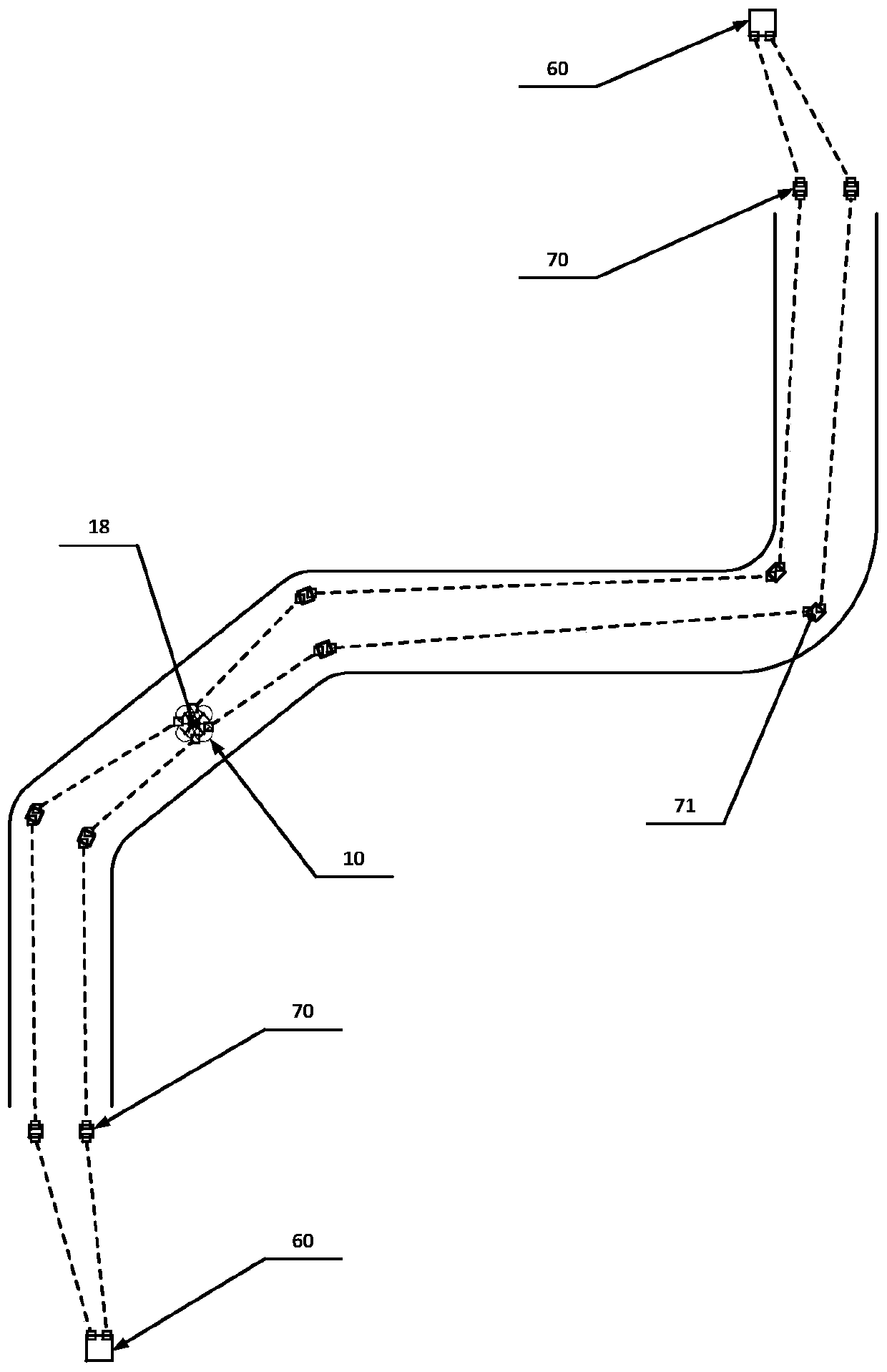 Cable trench and tunnel inspection unmanned aerial vehicle system