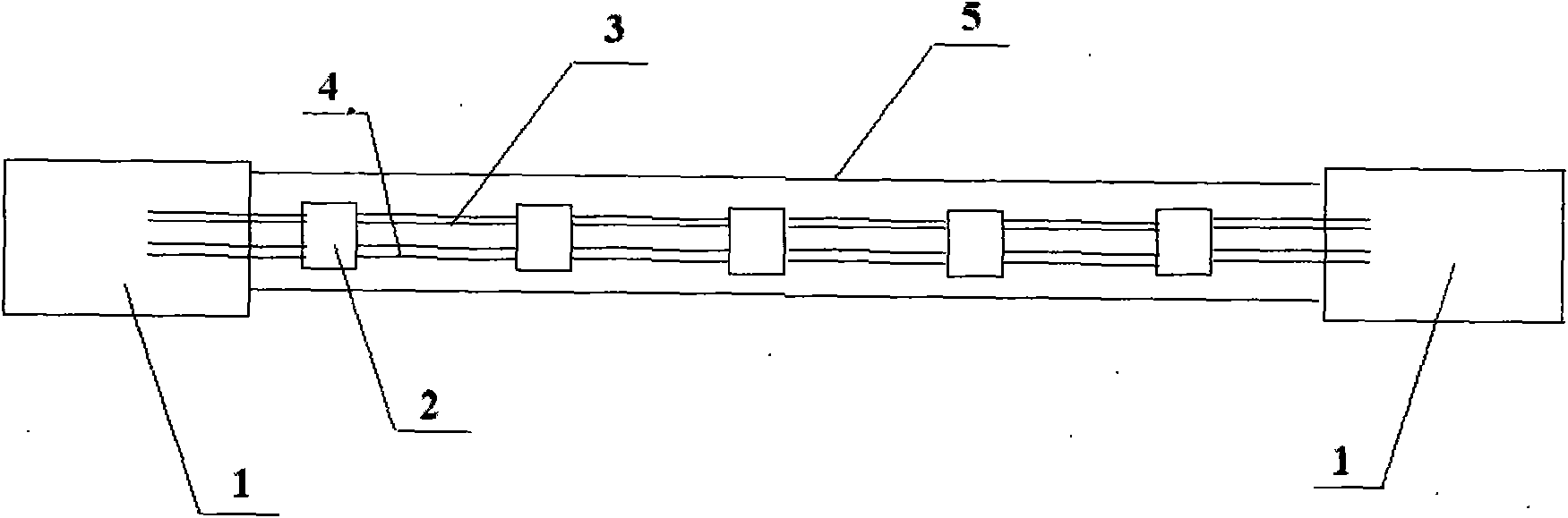 Cable internally connected with microelectronic component