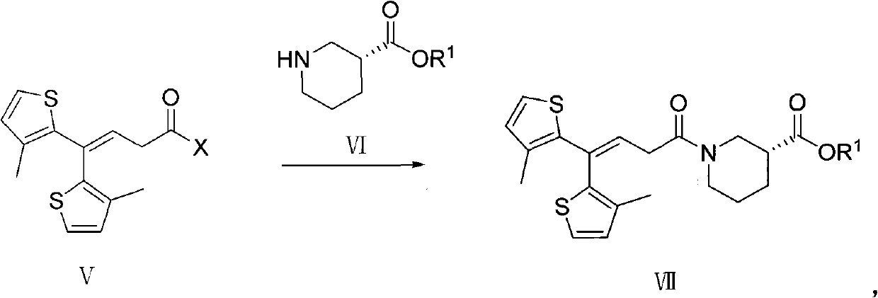 Method for preparing tiagabine and precursor compound of tiagabine