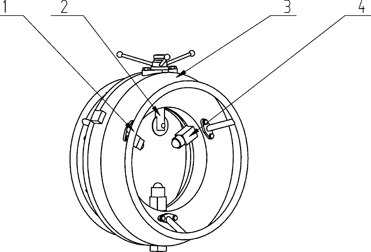 Multifunctional stripping tool for external insulation protection layer of high-voltage cable