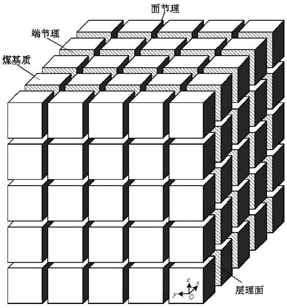 Method for calculating anisotropic absolute permeability of coal