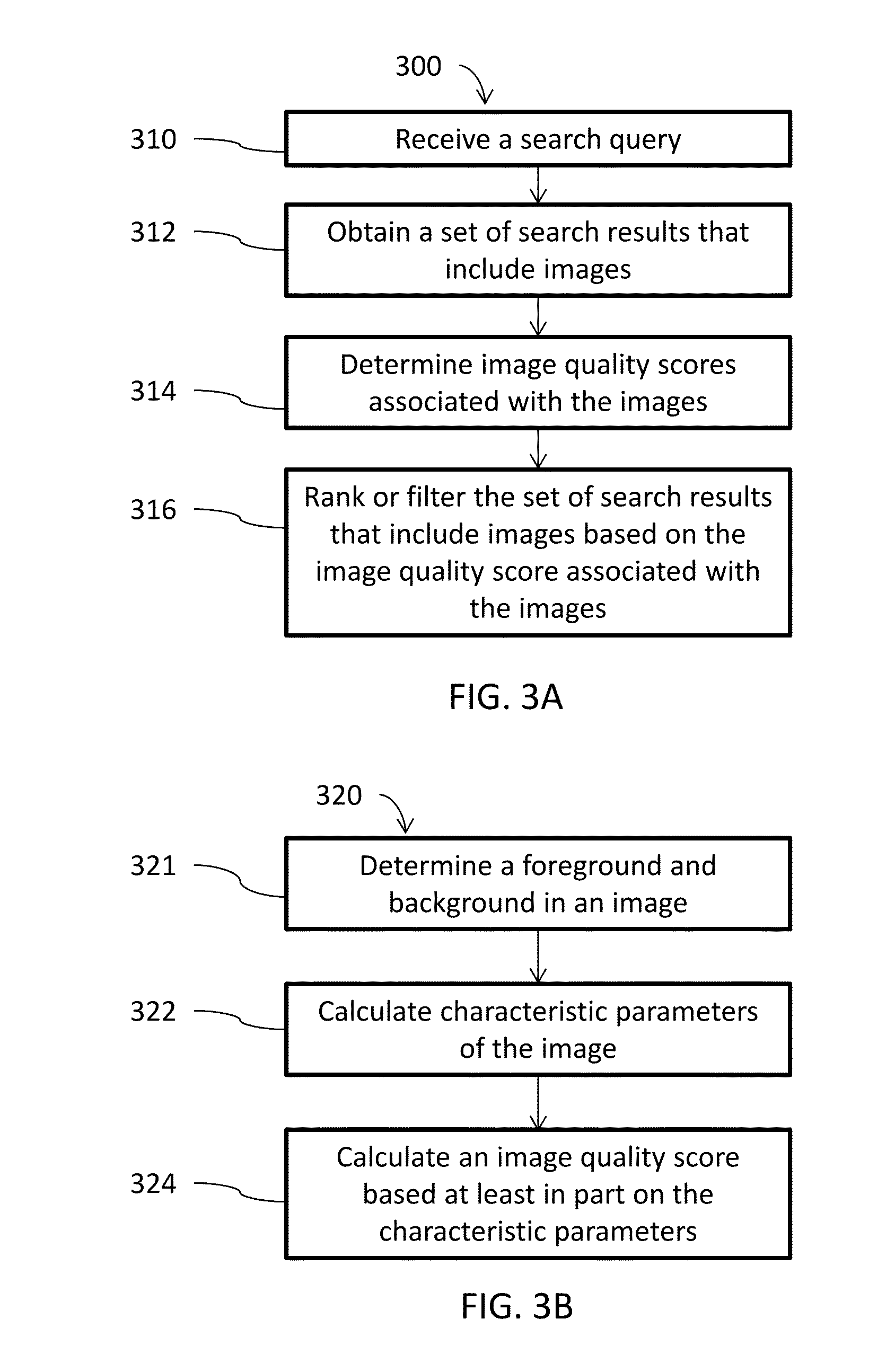 Image quality analysis for searches