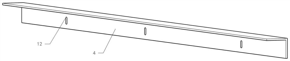 Medium-long rib prefabricated bottom plate hoisting structure and construction method thereof