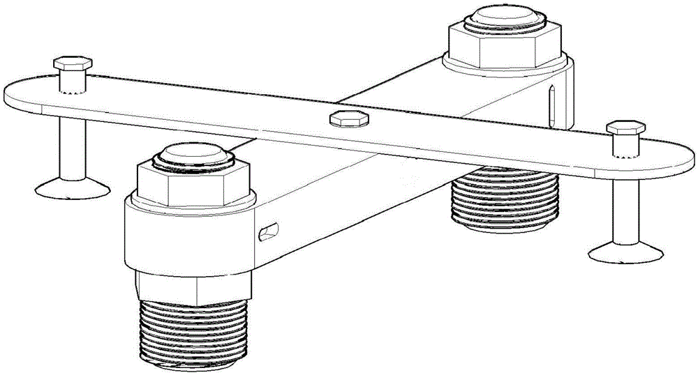 Positioning installation device for shower faucet