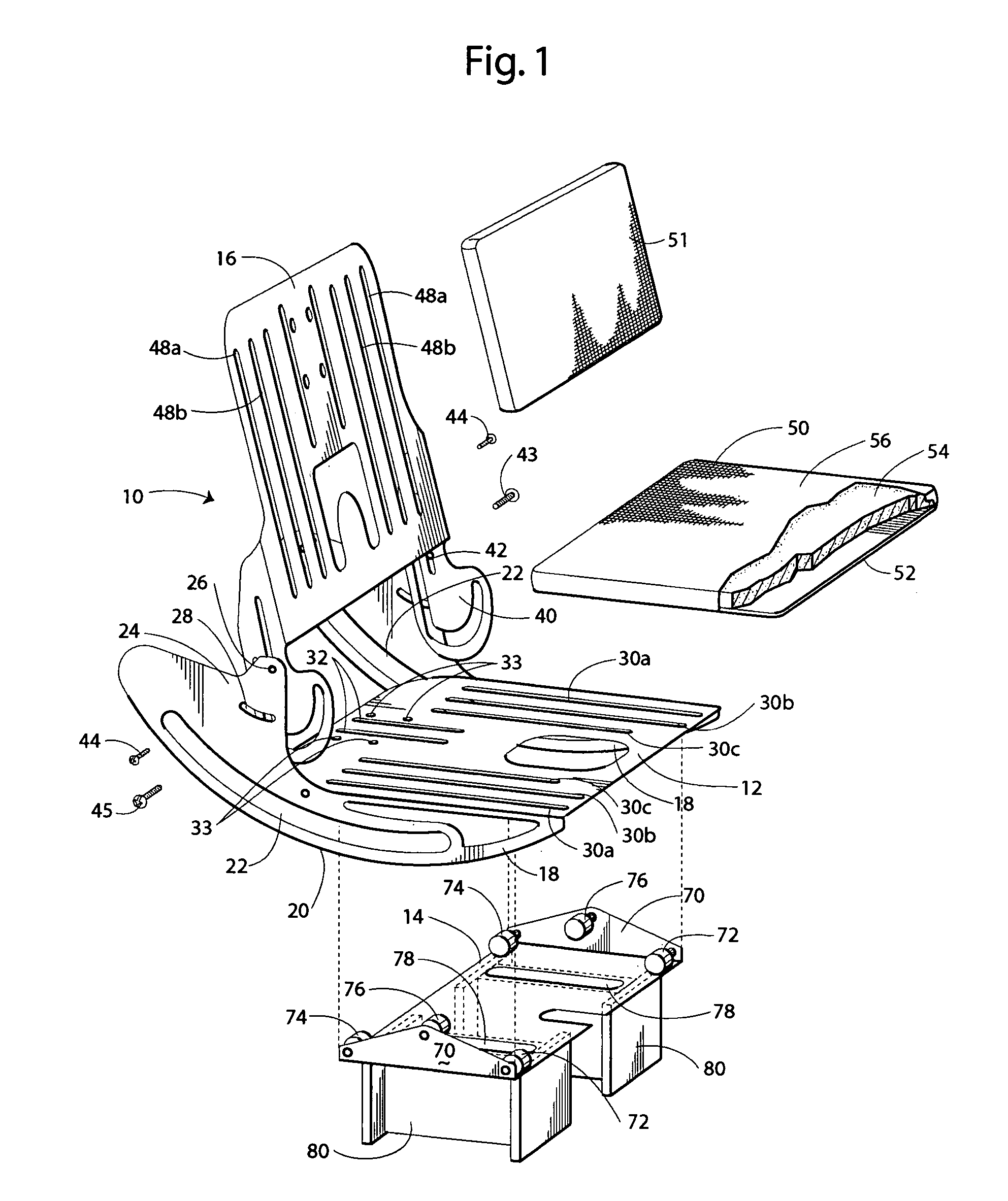 Tiltable seating apparatus for wheelchair