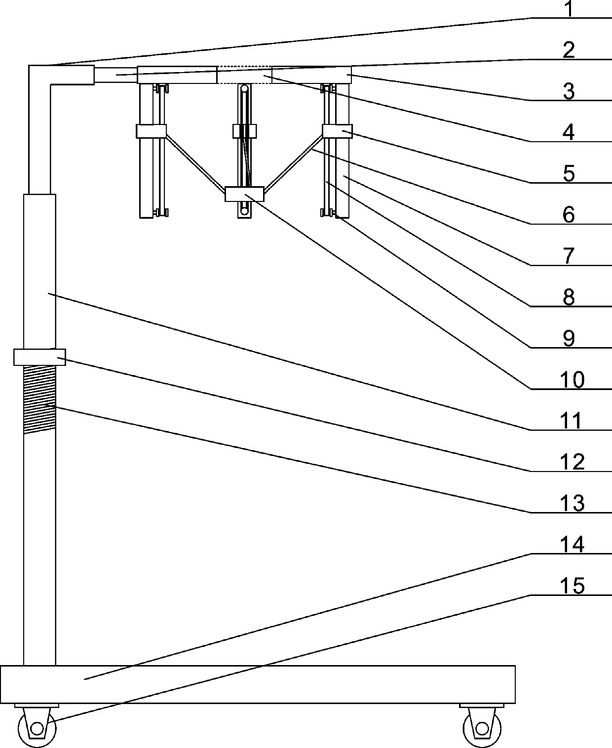 Probe auxiliary support for ultrasonic examination