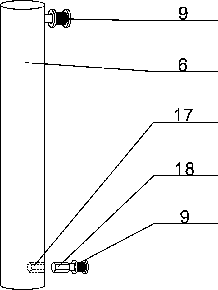 Probe auxiliary support for ultrasonic examination