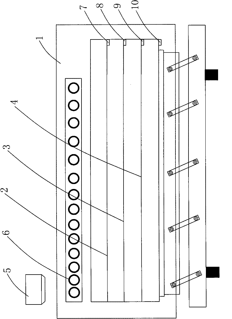 Device for improving charging front blade size uniformity and method thereof