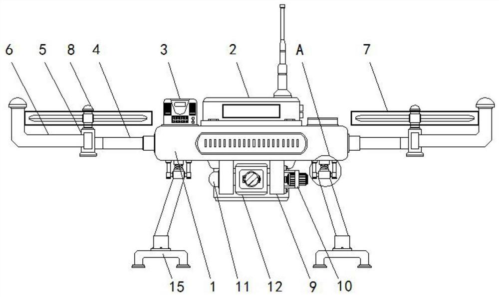 Power transmission and distribution line inspection unmanned aerial vehicle with high signal transmission performance