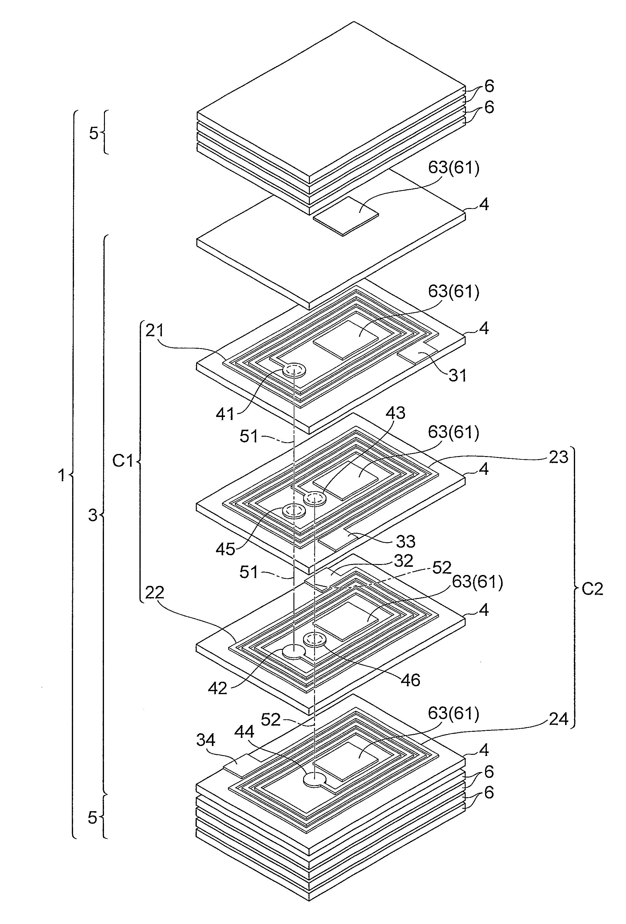 Multilayer common mode filter