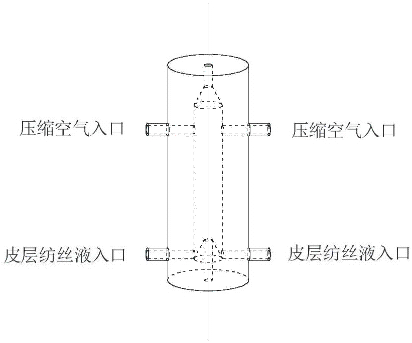 Skin-core structured polyurethane elastic fiber preparation method