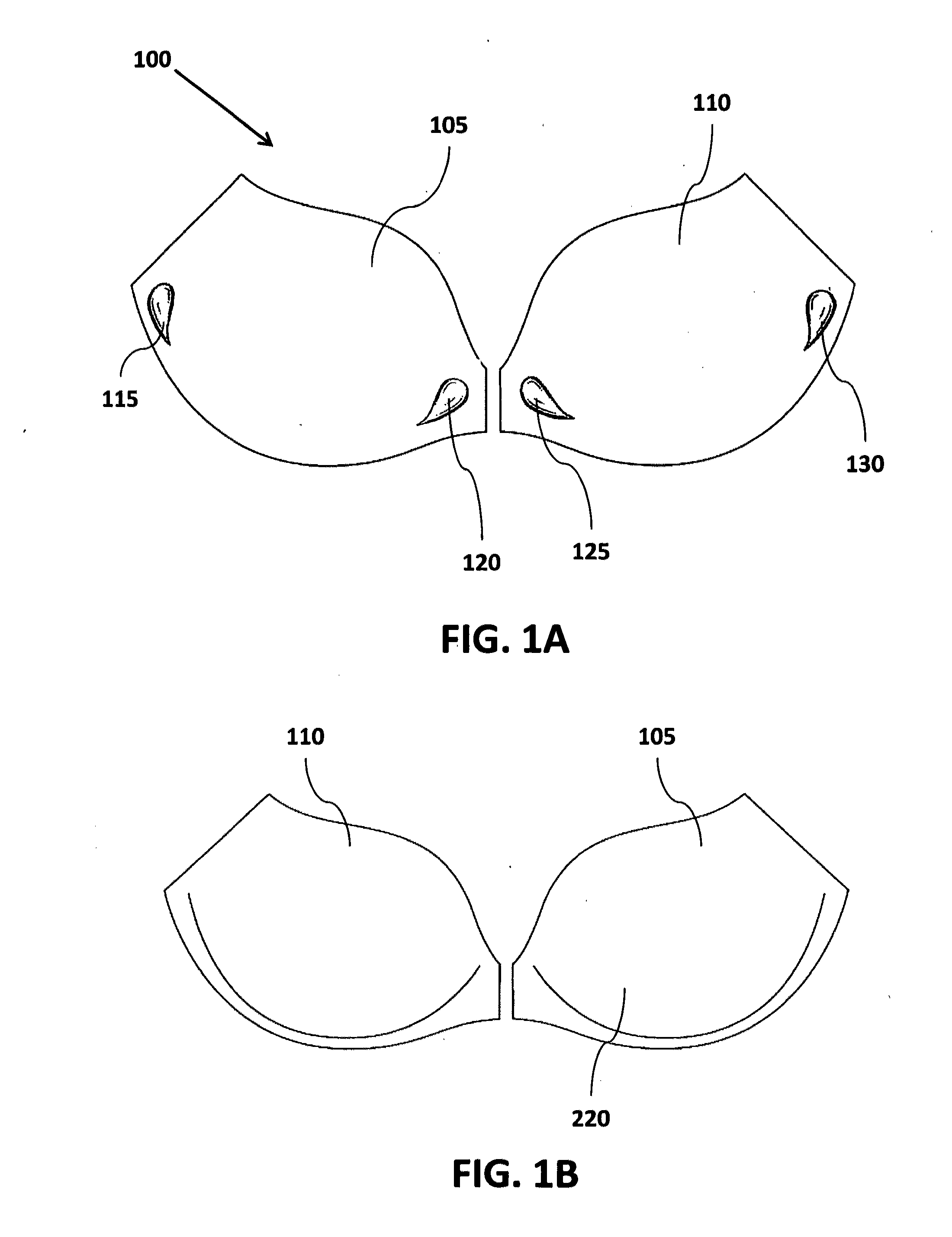 Brassiere cups incorporating padded underwire assemblies and a method of making the same