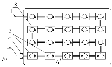 Welding-free air-cooled heat dissipation light emitting diode lamp