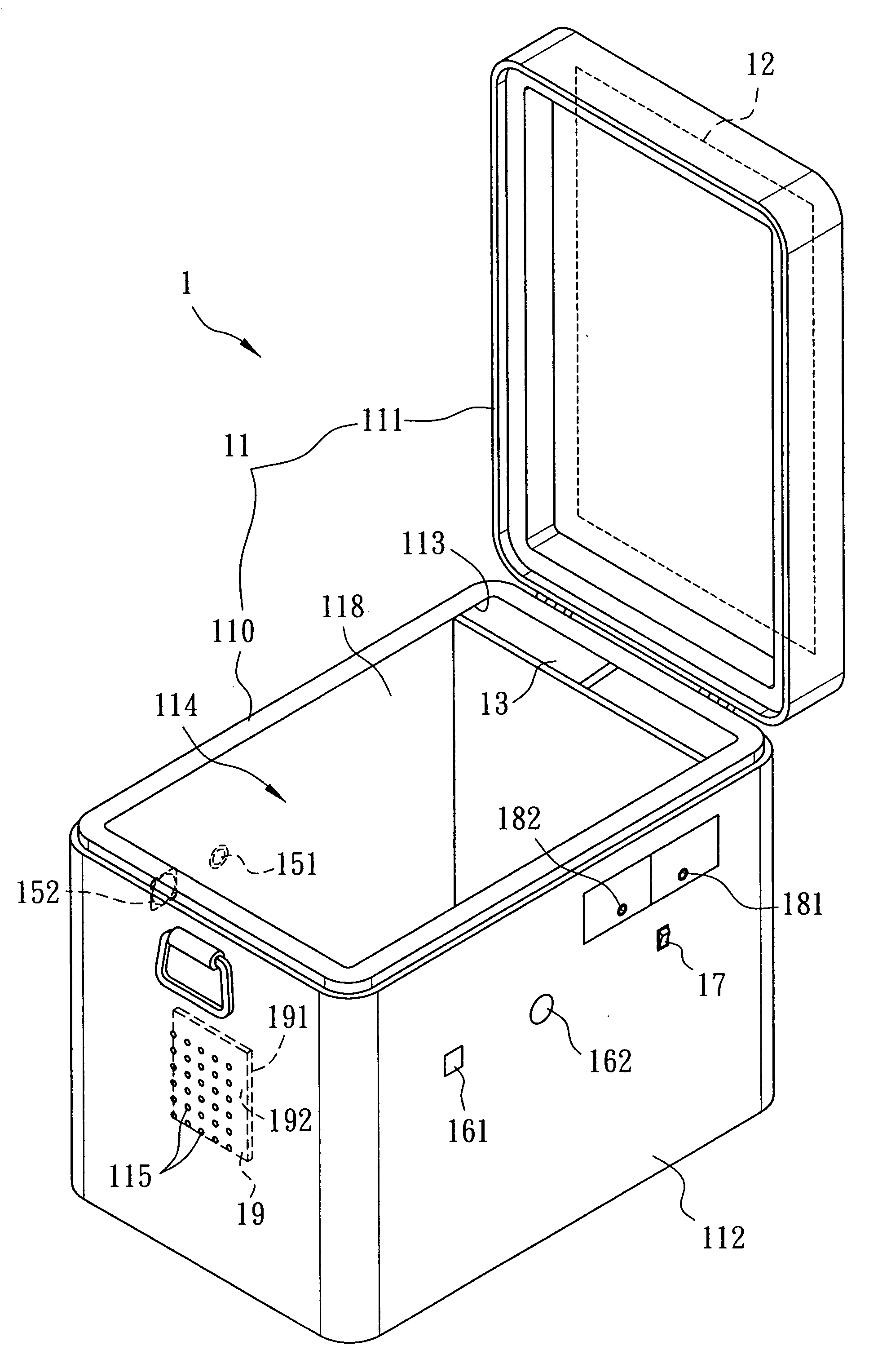 Cold storage device capable of collecting solar power