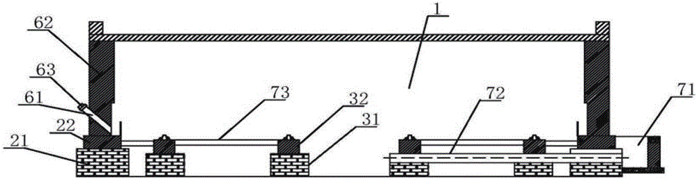 A coal gangue tunnel kiln preheating section structure