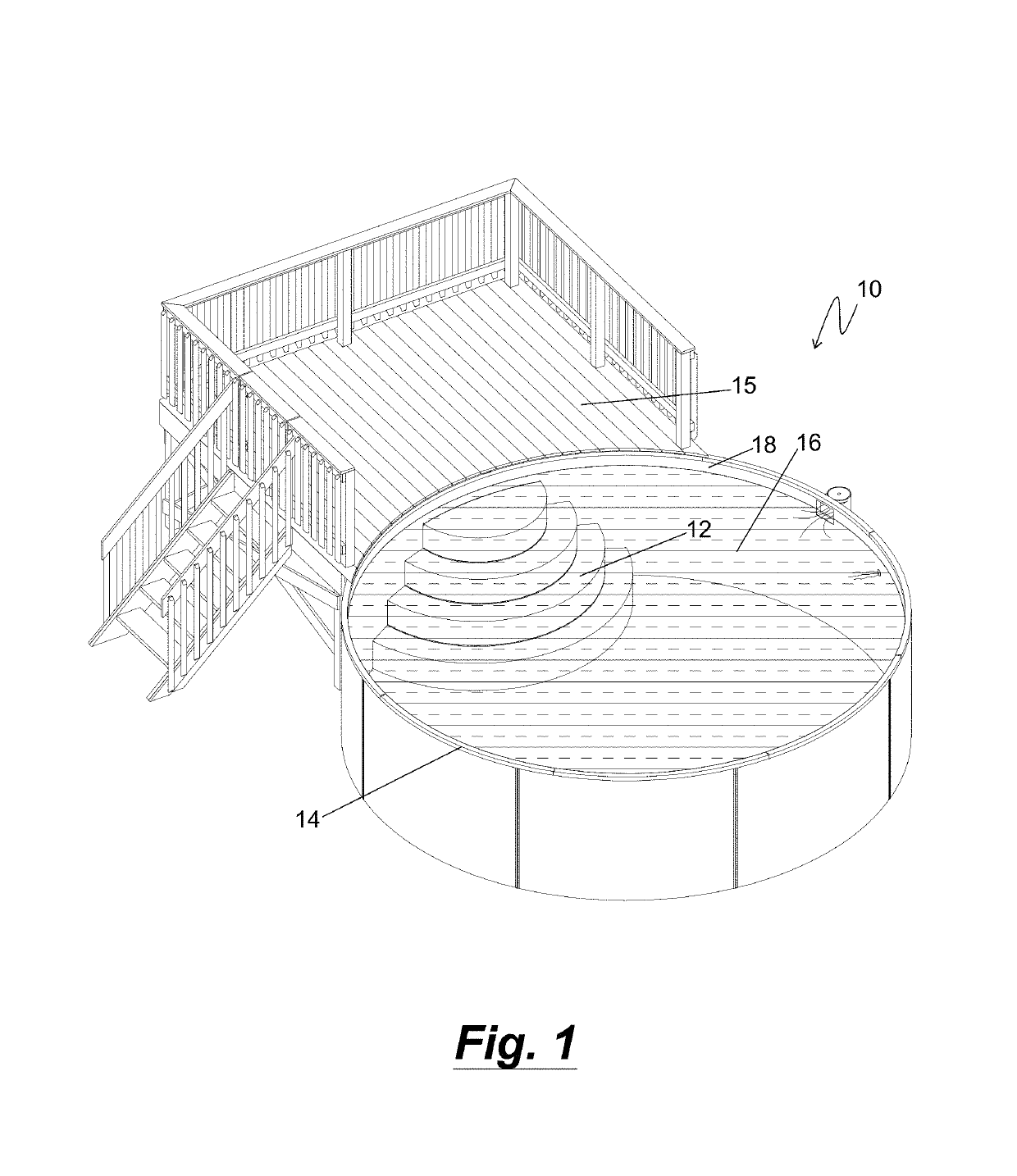 Pool stair assemblies and methods of installing a pool stair assembly