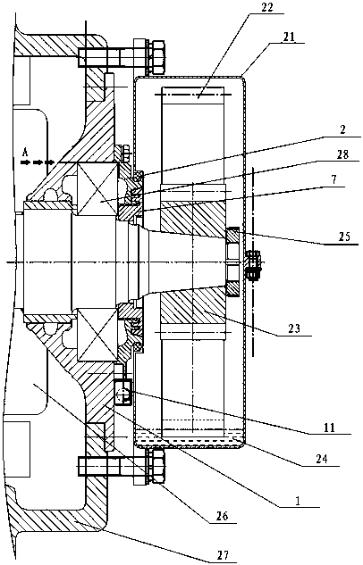 A structure for preventing oil leakage of traction motor