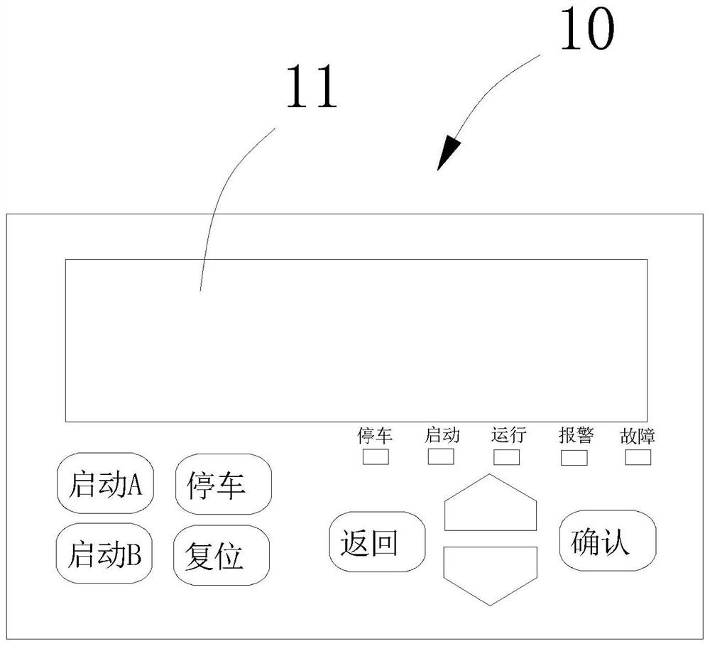 Protection control system for direct starting of motor