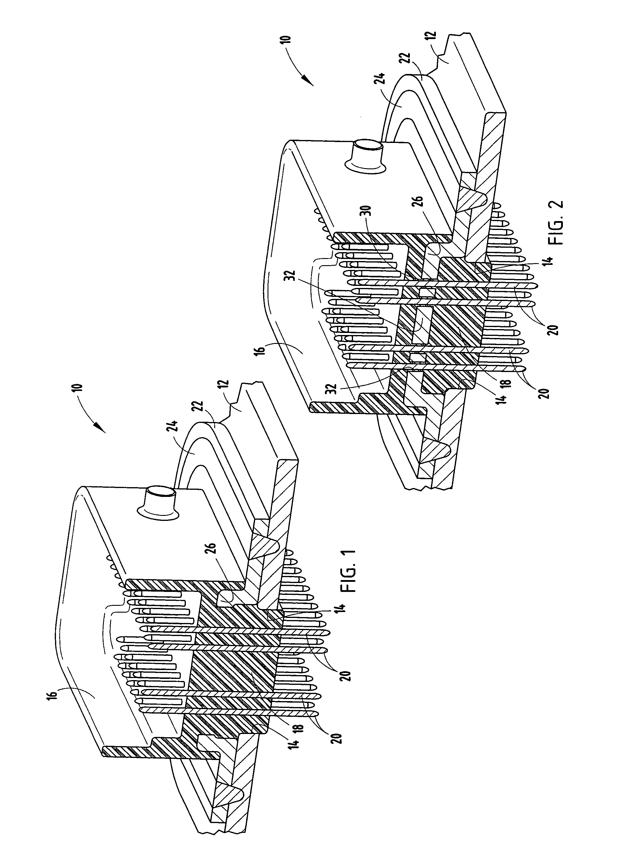 Electronic connector and method of attachment