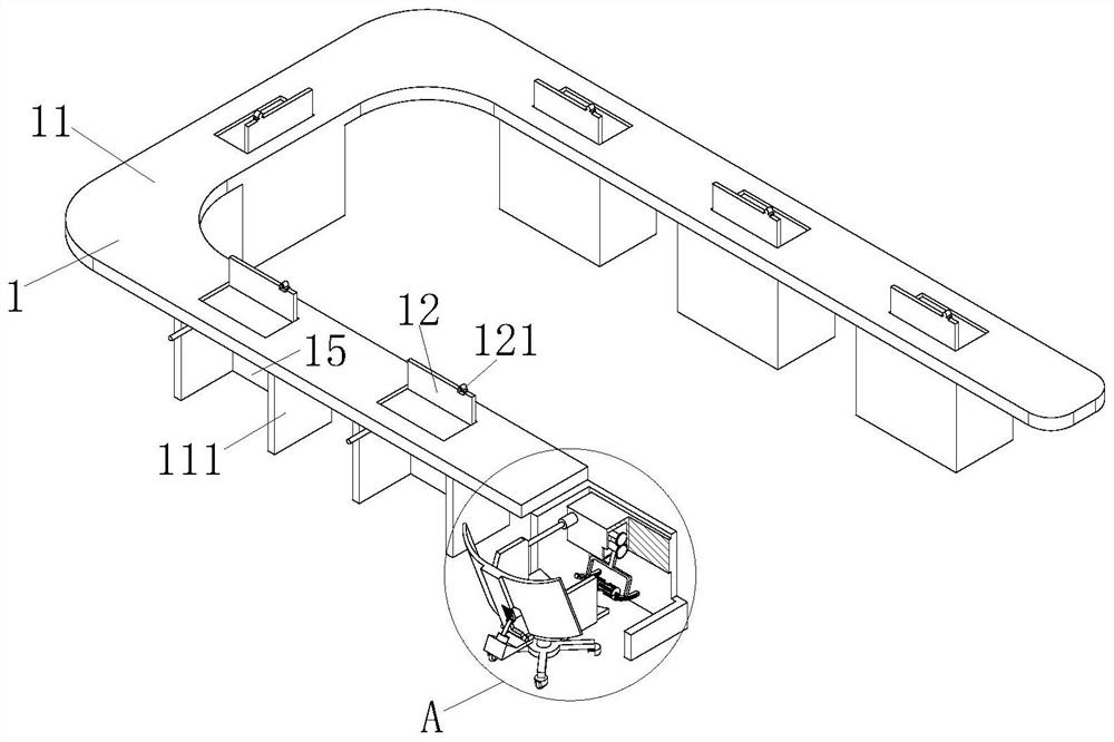 Intelligent U-shaped conference table