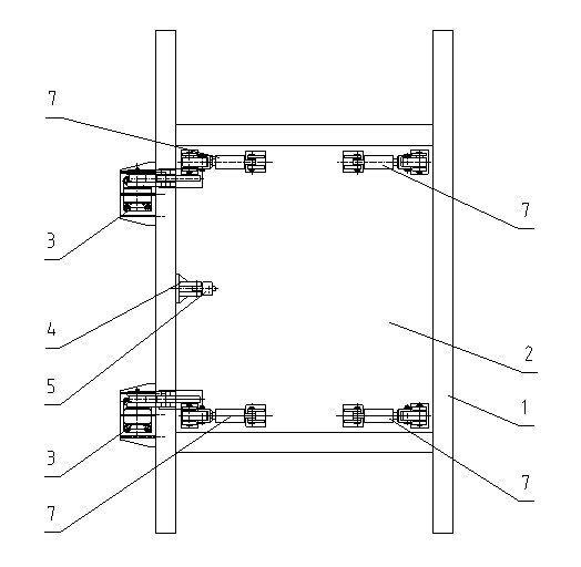 Hydraulic automatic flat-plate water gate