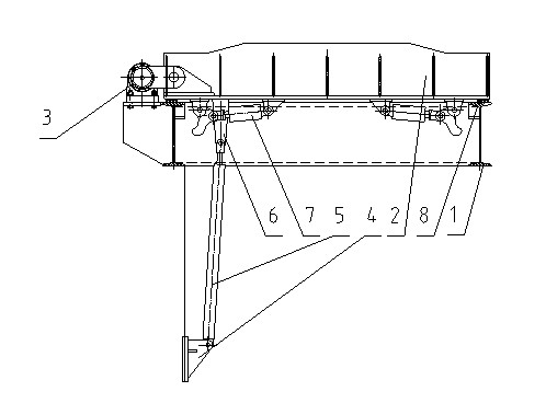 Hydraulic automatic flat-plate water gate